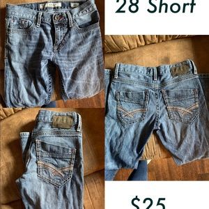 Men’s Buckle Jeans 28 Short